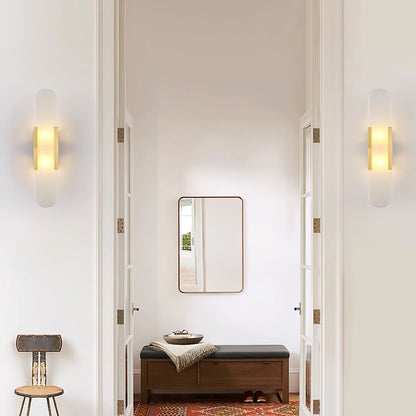 AlabasterGlow | Elegant Modern Alabaster Wall Sconce Lighting for Living Room 5
