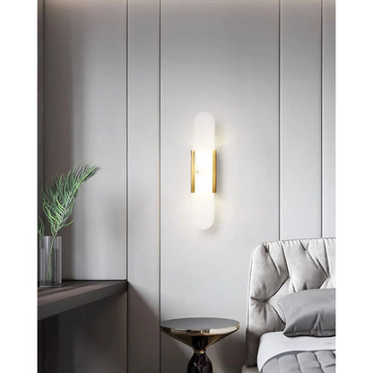 AlabasterGlow | Elegant Modern Alabaster Wall Sconce Lighting for Living Room 7