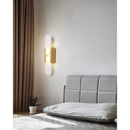 AlabasterGlow | Elegant Modern Alabaster Wall Sconce Lighting for Living Room 8