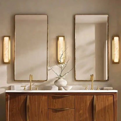 AlabasterGlow | Elegant Modern Wall Sconce Lighting for Cozy Atmosphere 7