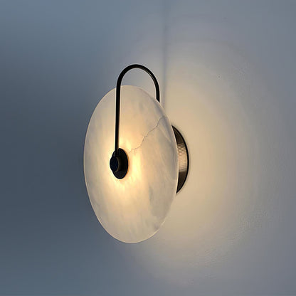 White LED Wall Light with Adjustable Black Arm