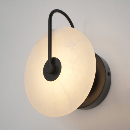White LED Wall Light with Adjustable Black Arm
