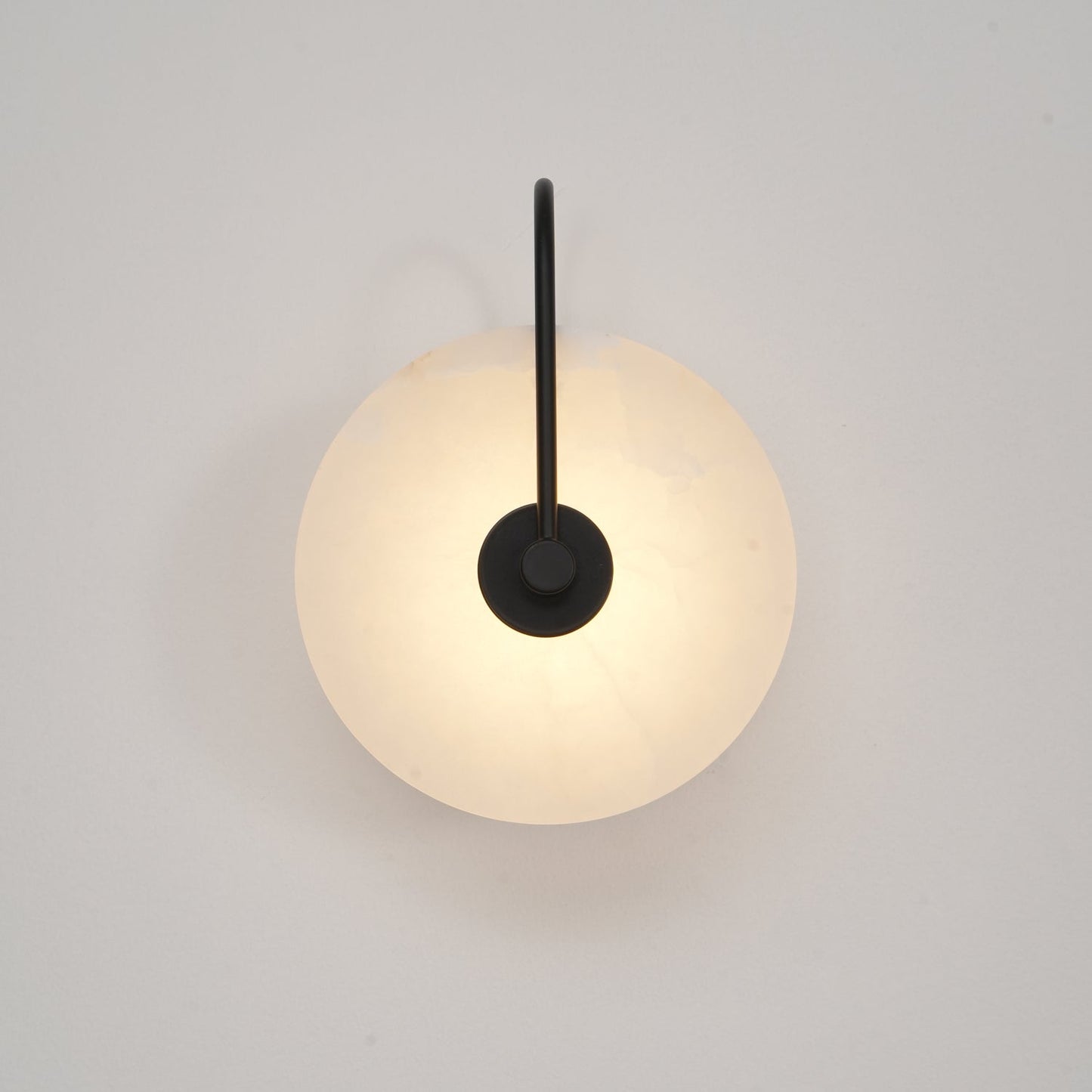 White LED Wall Light with Adjustable Black Arm