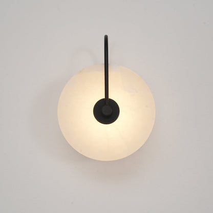 White LED Wall Light with Adjustable Black Arm
