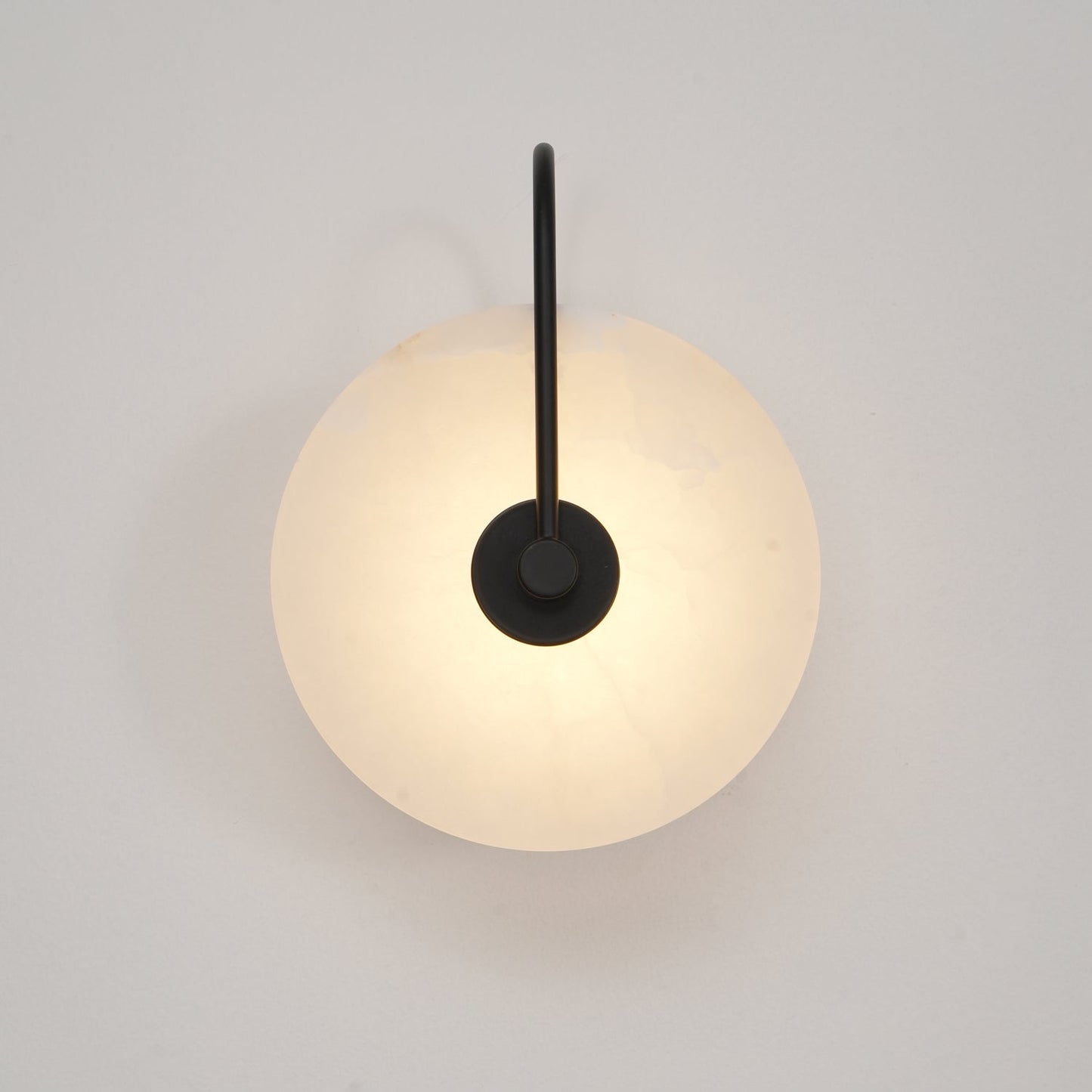 White LED Wall Light with Adjustable Black Arm
