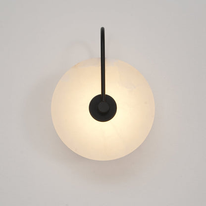 White LED Wall Light with Adjustable Black Arm