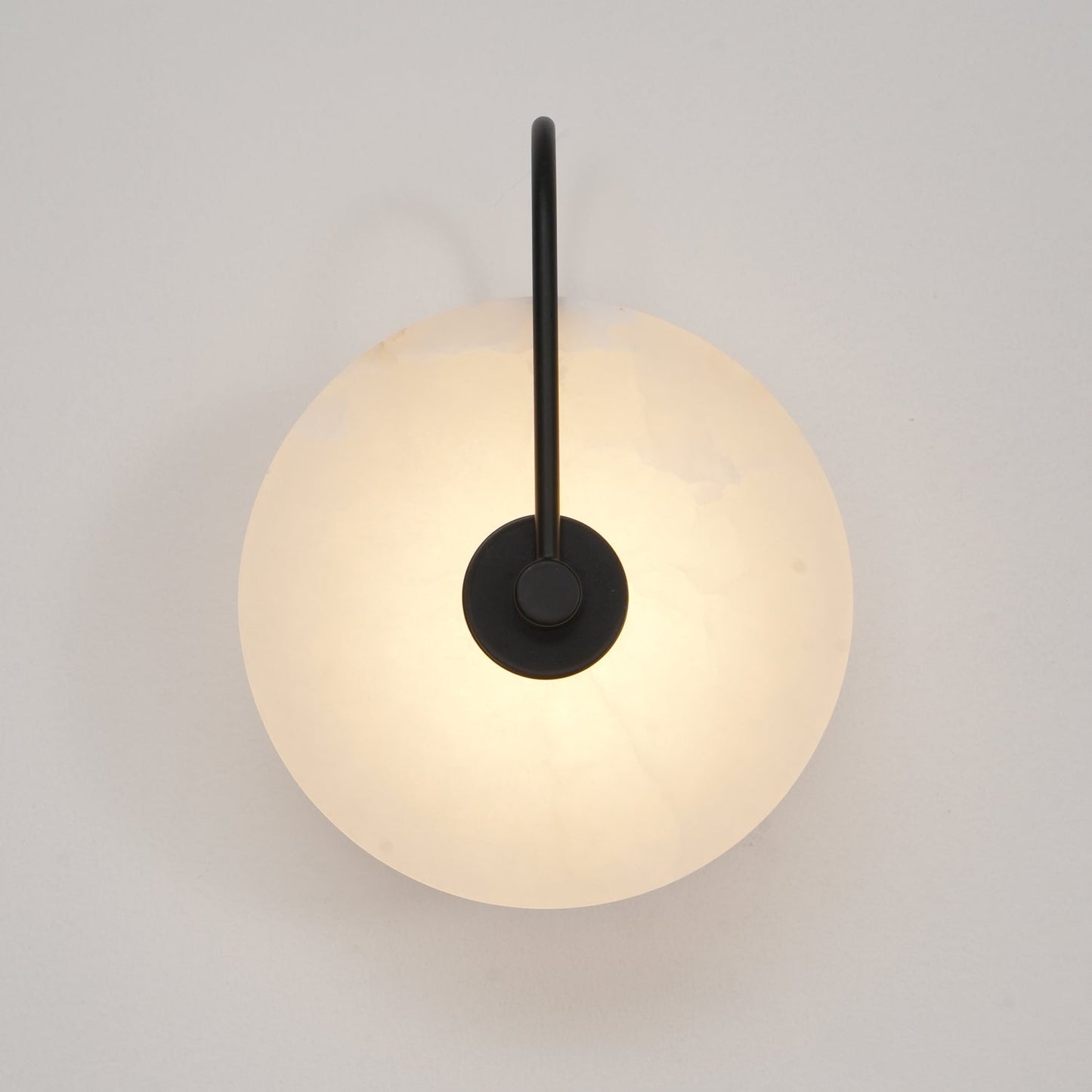 White LED Wall Light with Adjustable Black Arm