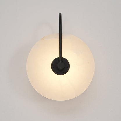 White LED Wall Light with Adjustable Black Arm