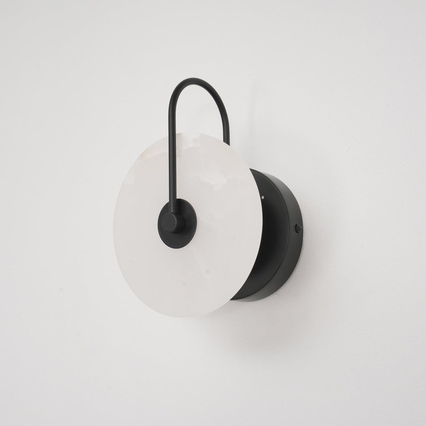 White LED Wall Light with Adjustable Black Arm