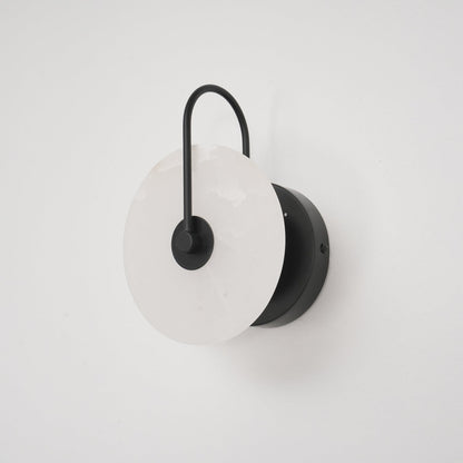 White LED Wall Light with Adjustable Black Arm