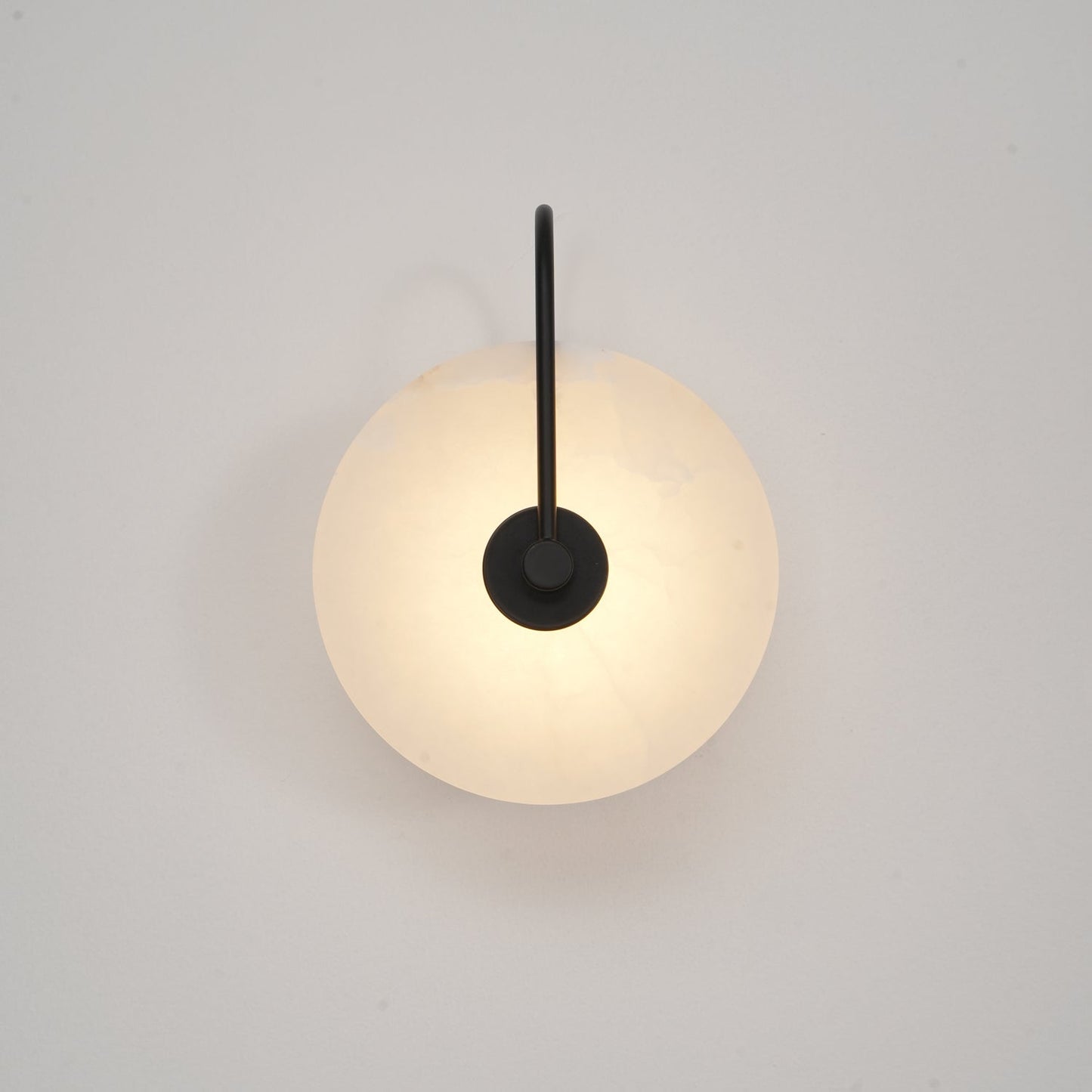 White LED Wall Light with Adjustable Black Arm