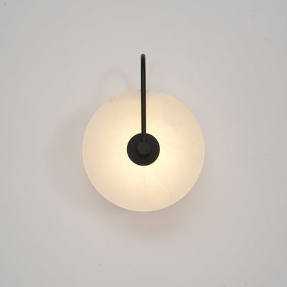 White LED Wall Light with Adjustable Black Arm
