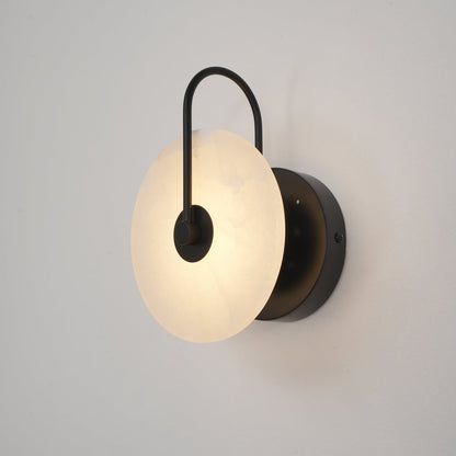 White LED Wall Light with Adjustable Black Arm