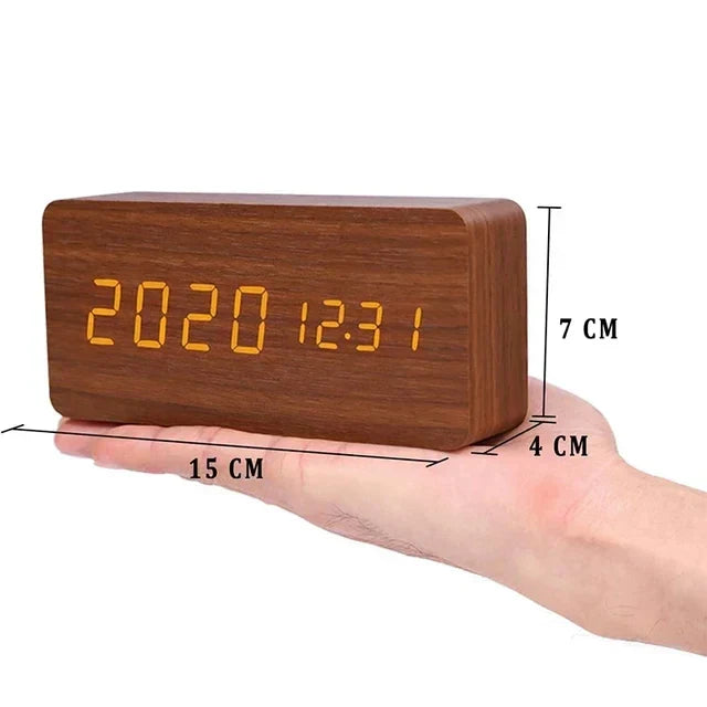 Intelligent LED Alarm Clock with Voice Control