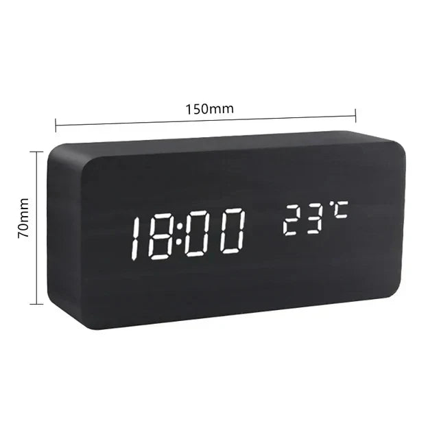 Intelligent LED Alarm Clock with Voice Control
