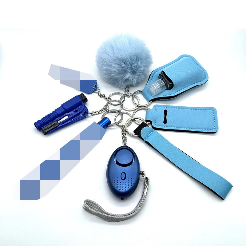 All-in-One Self Defense Kit for Women – 9-Piece Keychain Safety Set with Alarm, Whistle, and Emergency Tools 2