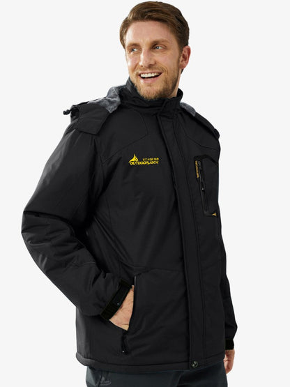 Warm Waterproof Mens Snow Jacket for Skiing - Lusomart