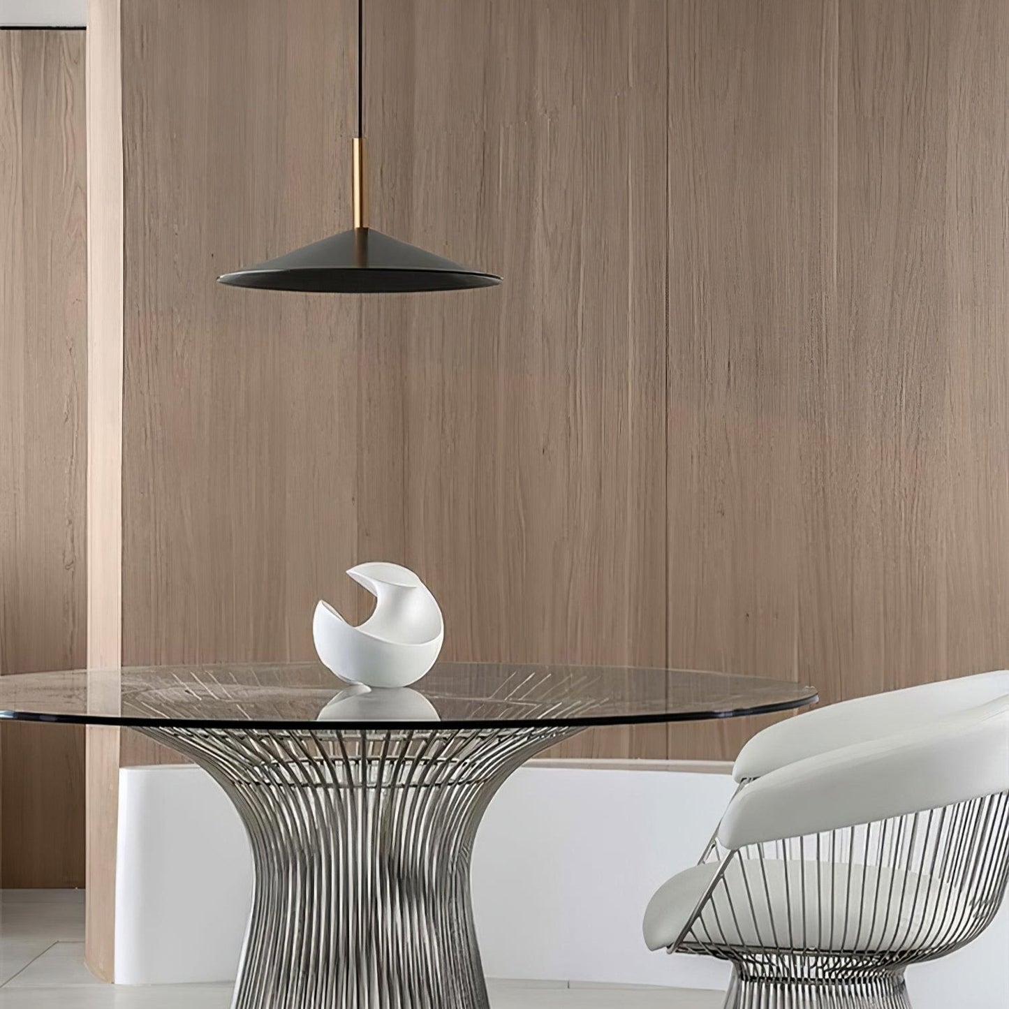 Sleek Metal Hanging Ceiling Light
