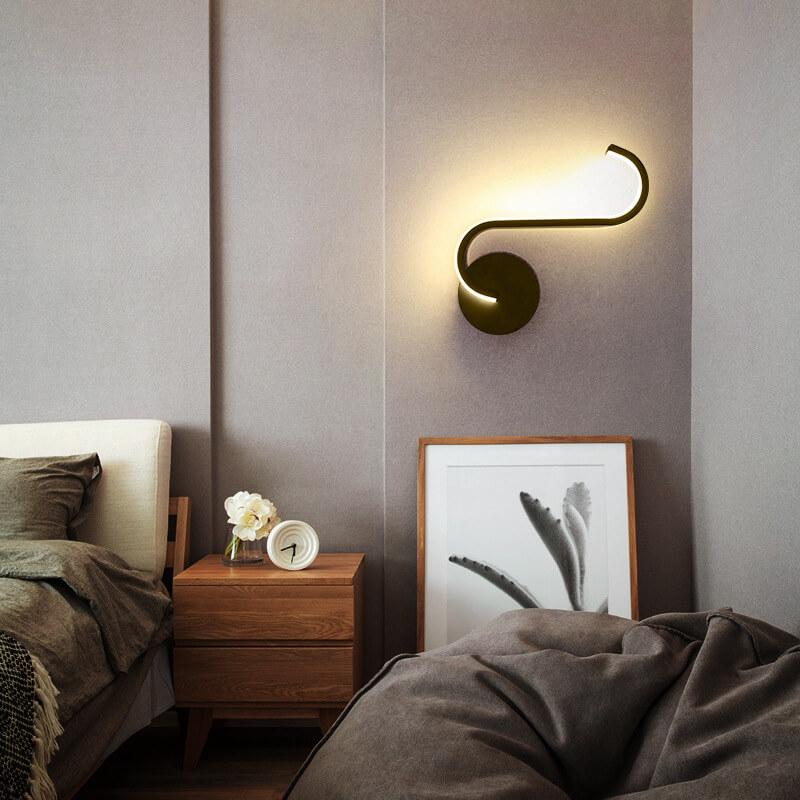 AluGlow – Contemporary LED Wall Lamp with Curved Aluminium 15