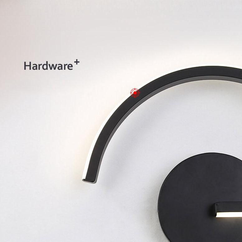 AluGlow – Contemporary LED Wall Lamp with Curved Aluminium 5