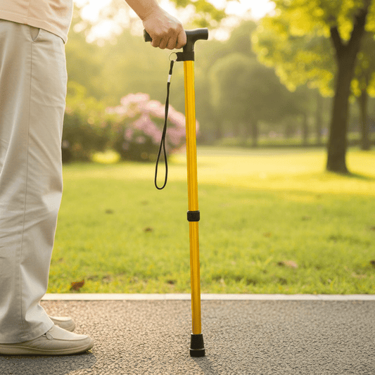 Comfort Grip Adjustable Walking Stick for Elderly - Lusomart