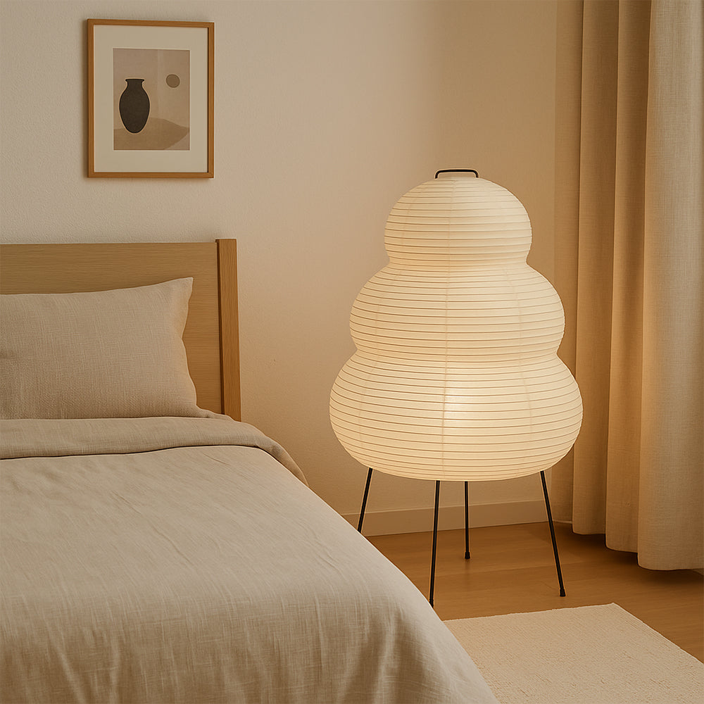 Alvora | Contemporary Rice Paper Table Lamp 2