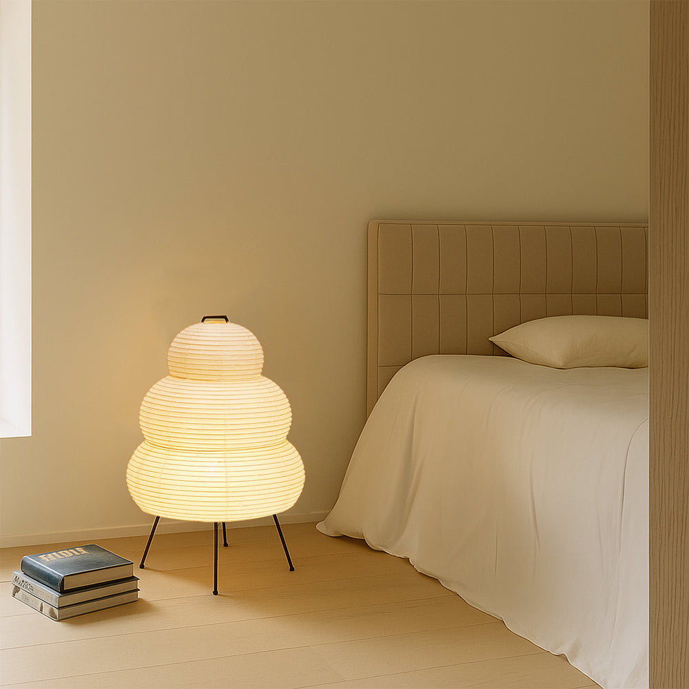 Alvora | Contemporary Rice Paper Table Lamp 5