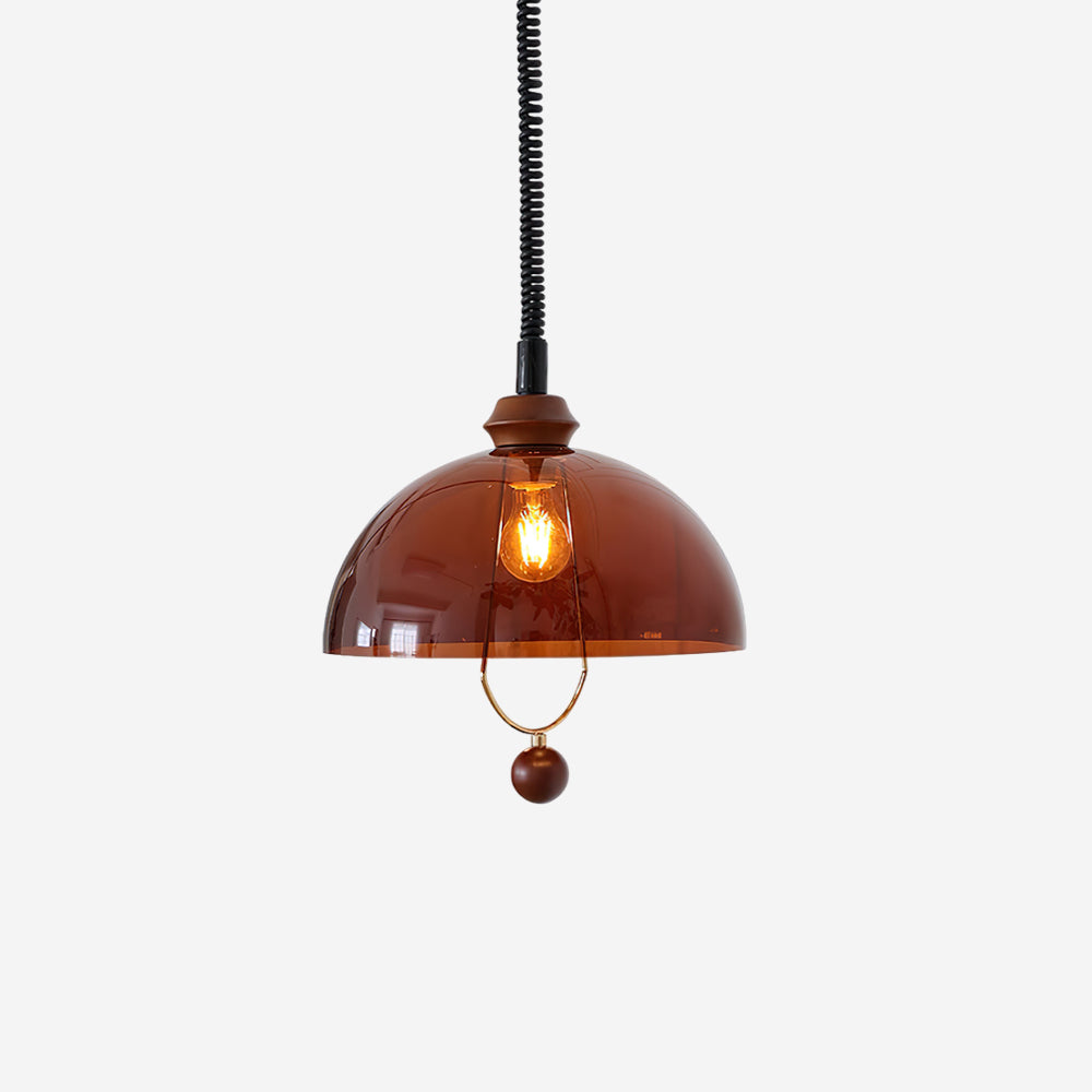 AmberGlow | Stylish Retro Glass Hanging Pendant Light for Kitchen 1