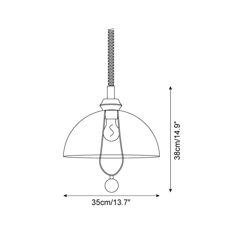 AmberGlow | Stylish Retro Glass Hanging Pendant Light for Kitchen 4