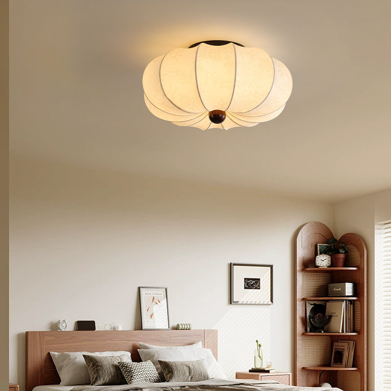 Ambrya | Elegant Medieval-Style Silk Ceiling Lamp with Retro Charm 1