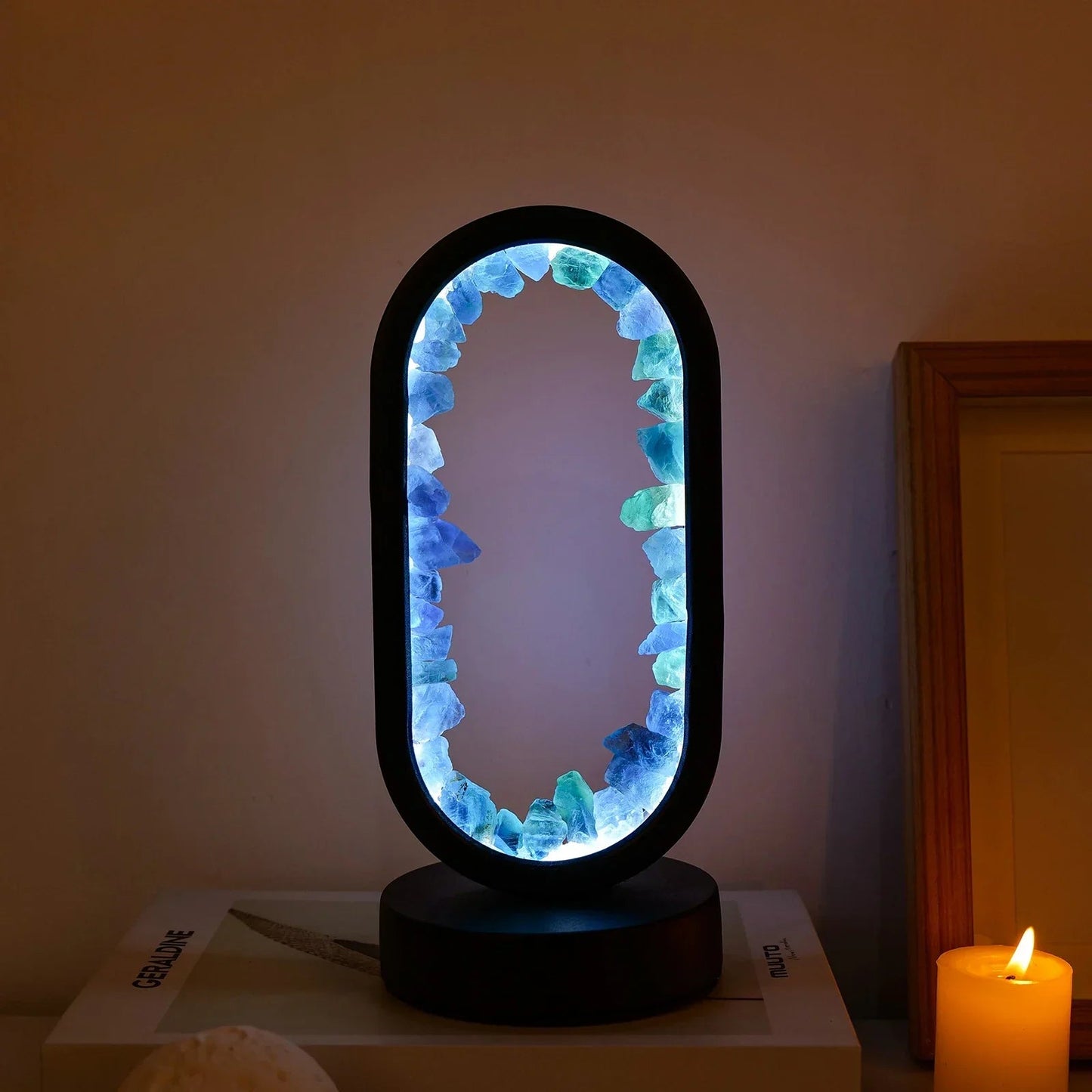 AmethystGlow | Crystal Serenity Lamp – Elegant Natural Glow for Relaxing Environments 2