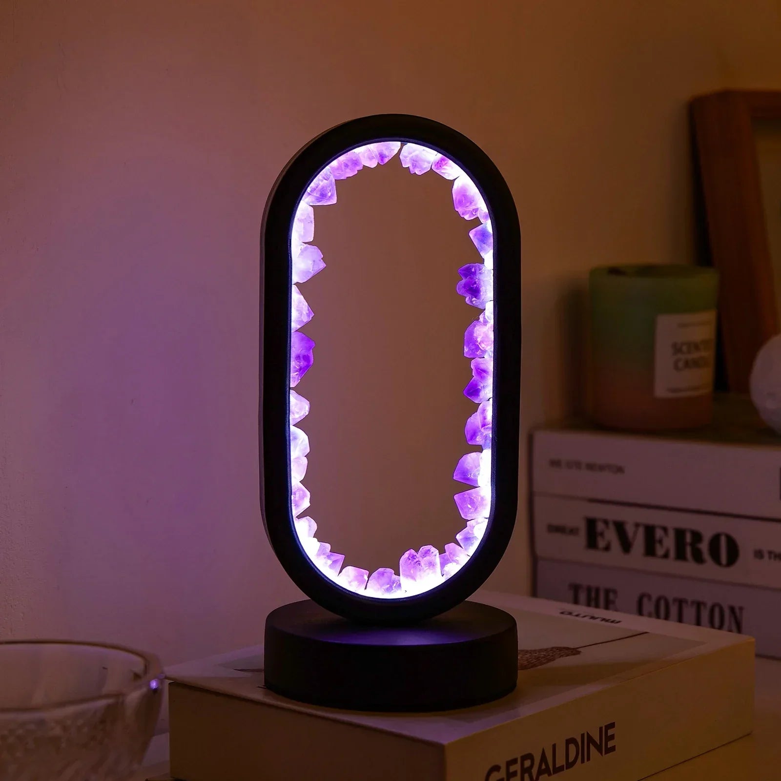 AmethystGlow | Crystal Serenity Lamp – Elegant Natural Glow for Relaxing Environments 7