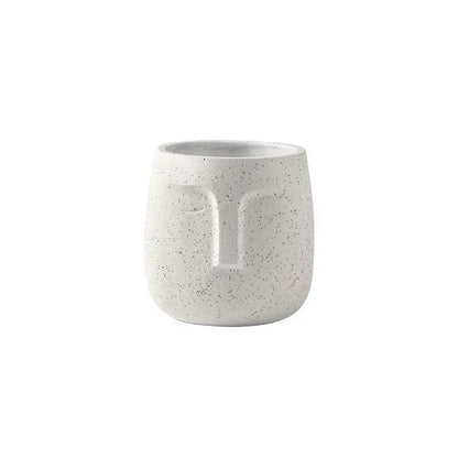 Amra Sculpted Face Plant Pot Inovessa