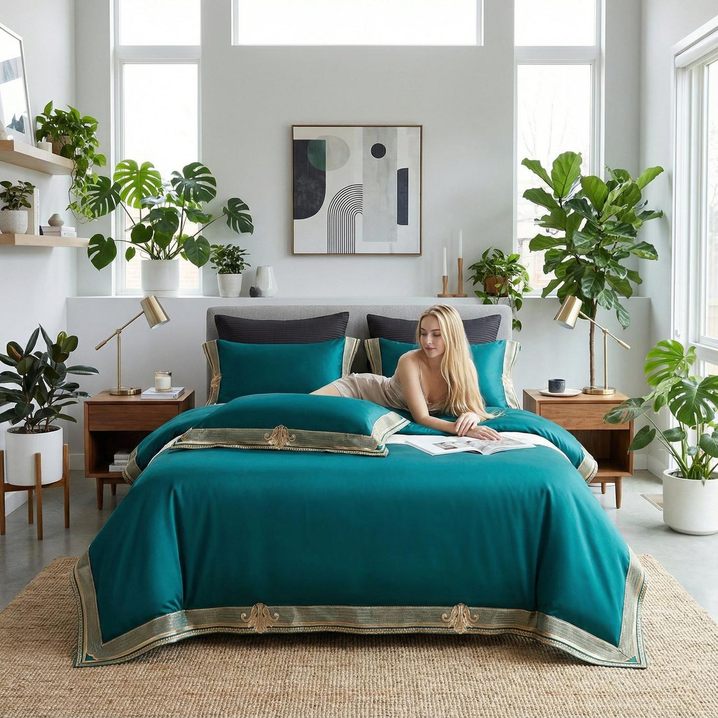 Luxurious Soft Cotton Bedding Set For Home Decor