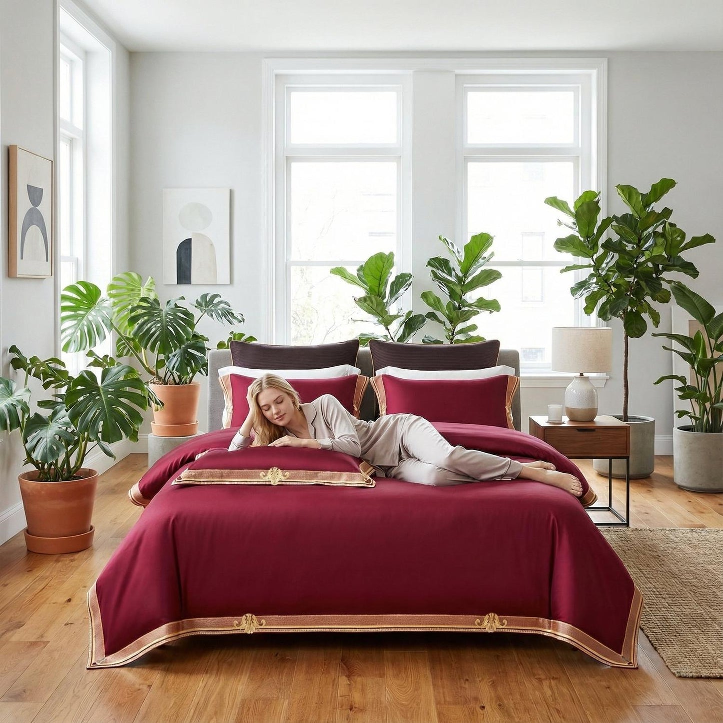 Luxurious Soft Cotton Bedding Set For Home Decor