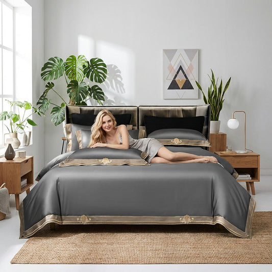 Luxurious Soft Cotton Bedding Set For Home Decor - Lusomart