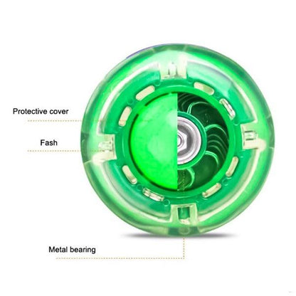 Ankle Ball Toy - Foldable Flash Wheel Skip Ball Fun | Foot Hula Hoop Skipping Rope Outdoor Game 5