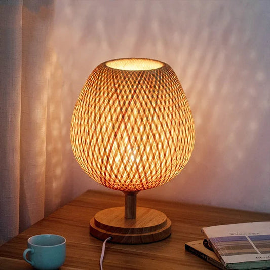 Natural Bamboo Desk Light - Lusomart