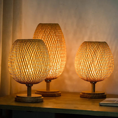 Natural Bamboo Desk Light