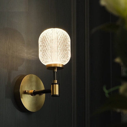 Classic Sparkling Glass Wall Light - Lusomart