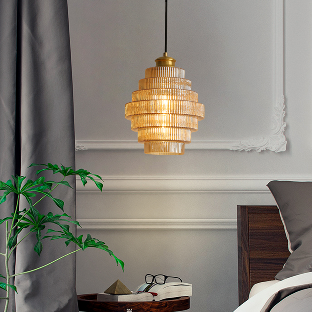 Sleek Metal Glass Drop Light - Lusomart