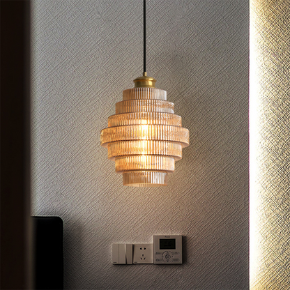 Sleek Metal Glass Drop Light
