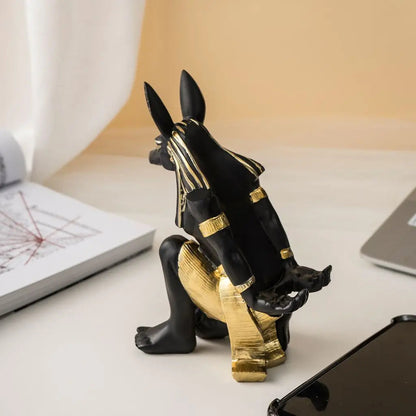 Anubis Egyptian Wine Bottle Holder Inovessa