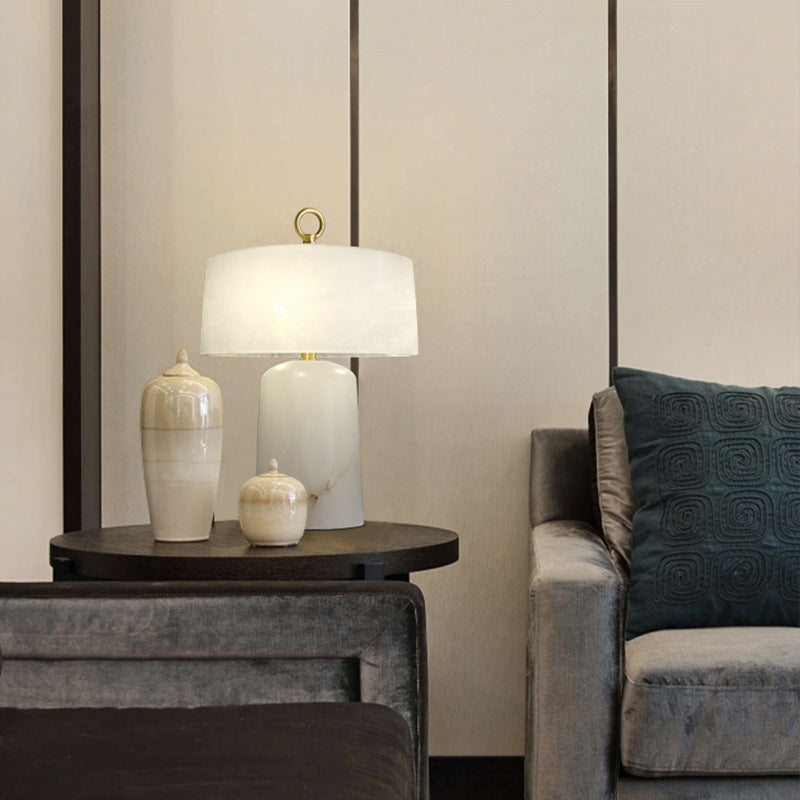 White Bedside Table Lamp For Classic Home Decor