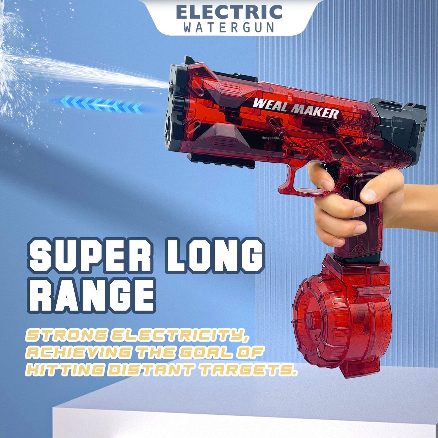 AquaBlast | Fun Colorful Kids Electric Water Toy Gun 1