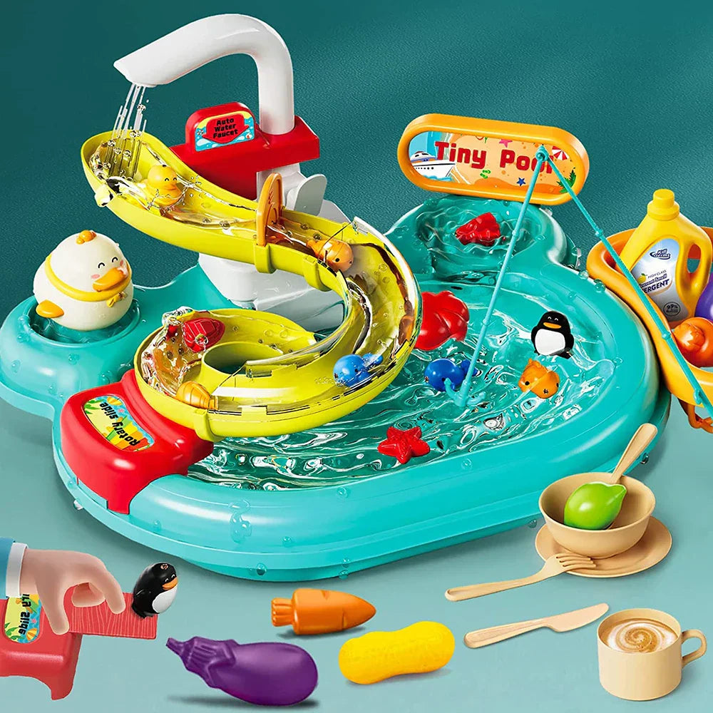 AquaChef™ – Interactive Water Play Kitchen for Kids – Splashing Fun 7