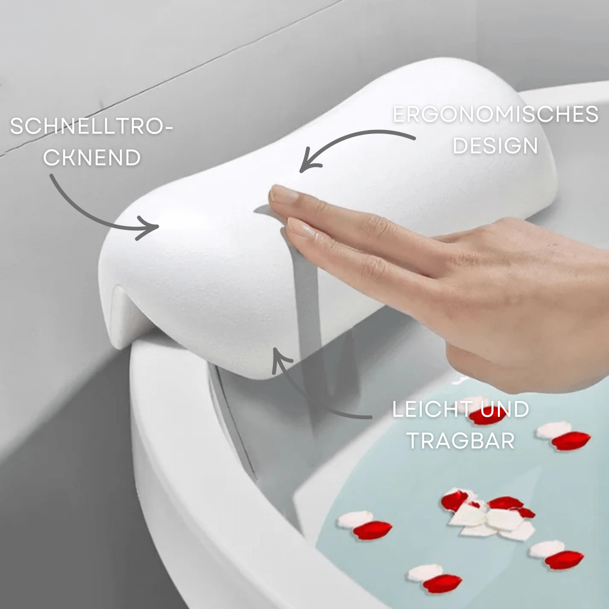 AquaCloud | Luxurious Ergonomic Non-Slip Bath Cushion for Relaxation 1