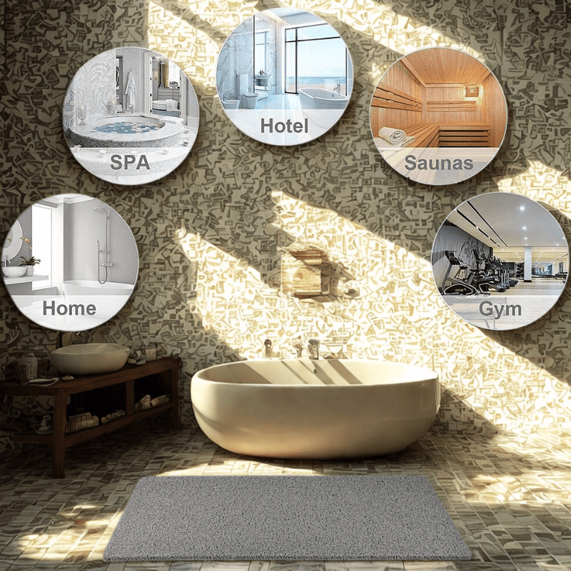 AquaComfort | Safe Hygienic Non-Slip Shower Drainage Mat 6