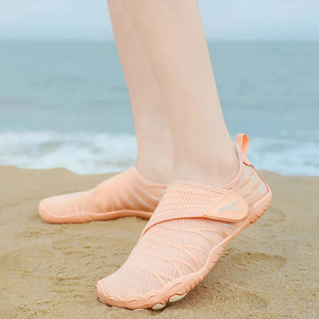 AquaFlex | Comfortable Lightweight Swim Shoes for Women with Velcro 8