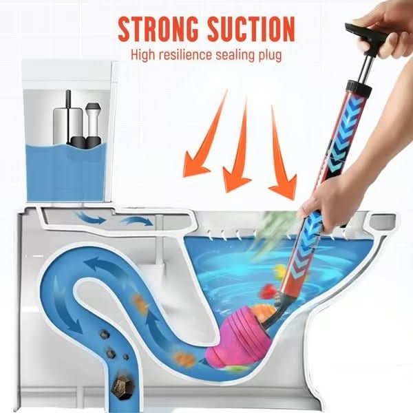 AquaForce | Powerful High-Pressure Toilet Bowl Plunger for Unblocking Clogs 1